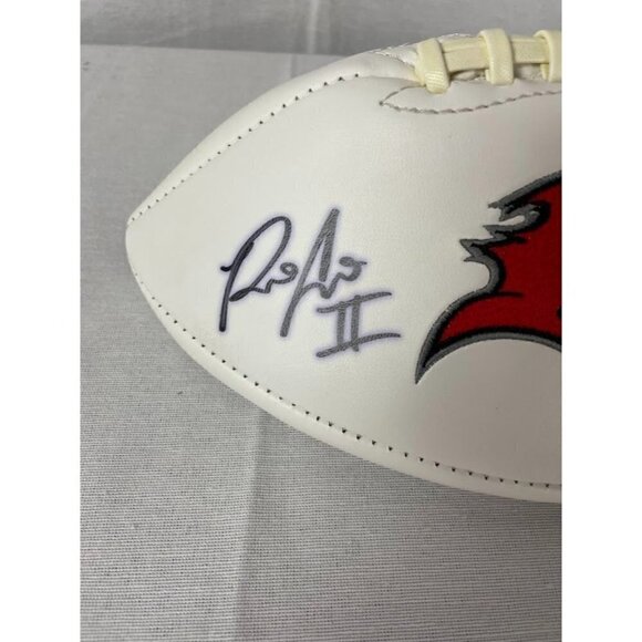 Ronald Jones II signed autographed Buccaneers white panel football Beckett - Picture 2 of 5